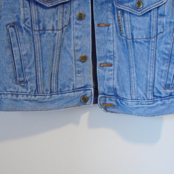 Vintage 80s 90s L.A. Blues Denim Jean Jacket Size Large - Picture 7 of 14